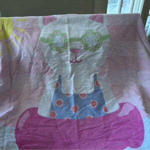 Pottery barn kids hooded beach towel with cat